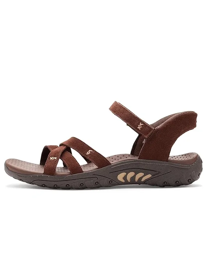 Сандалии с перекрестными ремешками Reggae - Natural Poise Hands Free Slip-Ins SKECHERS — изображение 4 из 4, шоколад