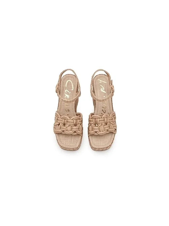 Сандалии-танкетка Jackie Circus NY by Sam Edelman — изображение 2 из 4, золотистый/песочный