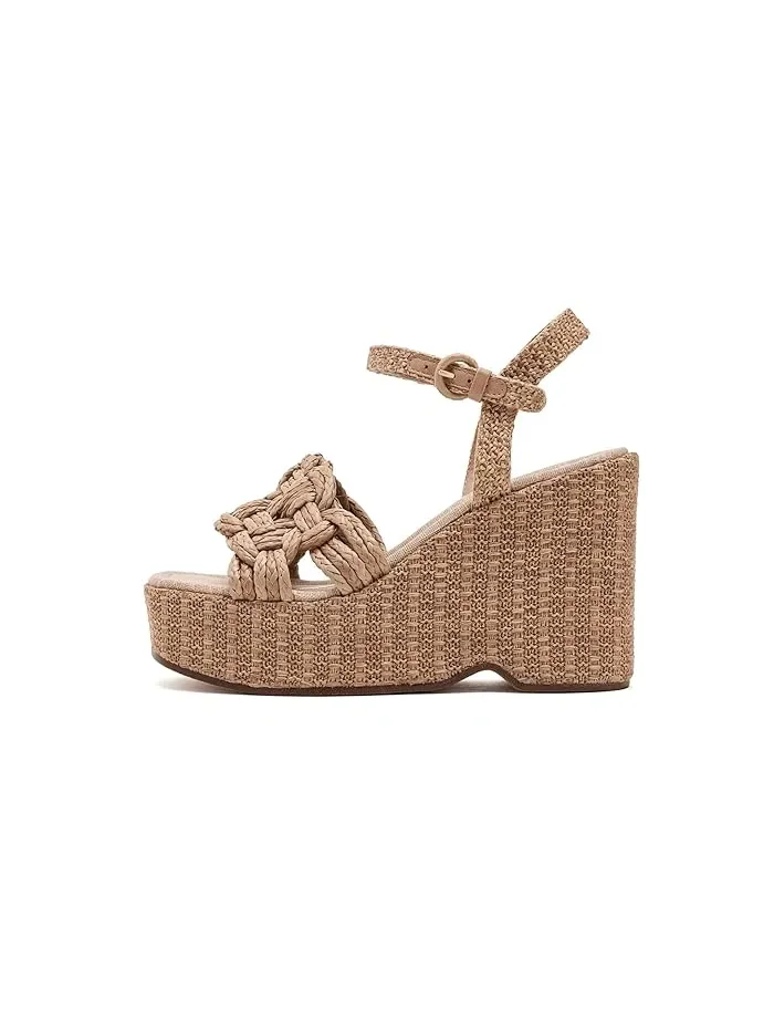 Сандалии-танкетка Jackie Circus NY by Sam Edelman — изображение 4 из 4, золотистый/песочный
