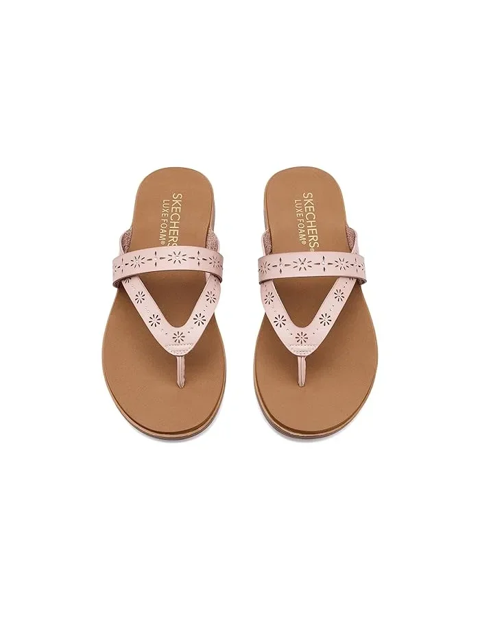 Сандалии с цветочным вырезом Summer Cove SKECHERS — изображение 2 из 4, пудровый розовый