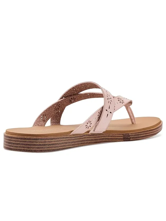 Сандалии с цветочным вырезом Summer Cove SKECHERS — изображение 3 из 4, пудровый розовый