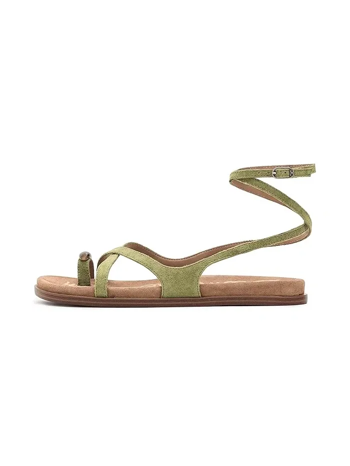 Сандалии с ремешком на щиколотке Lottie Sam Edelman — изображение 4 из 4, оливковый