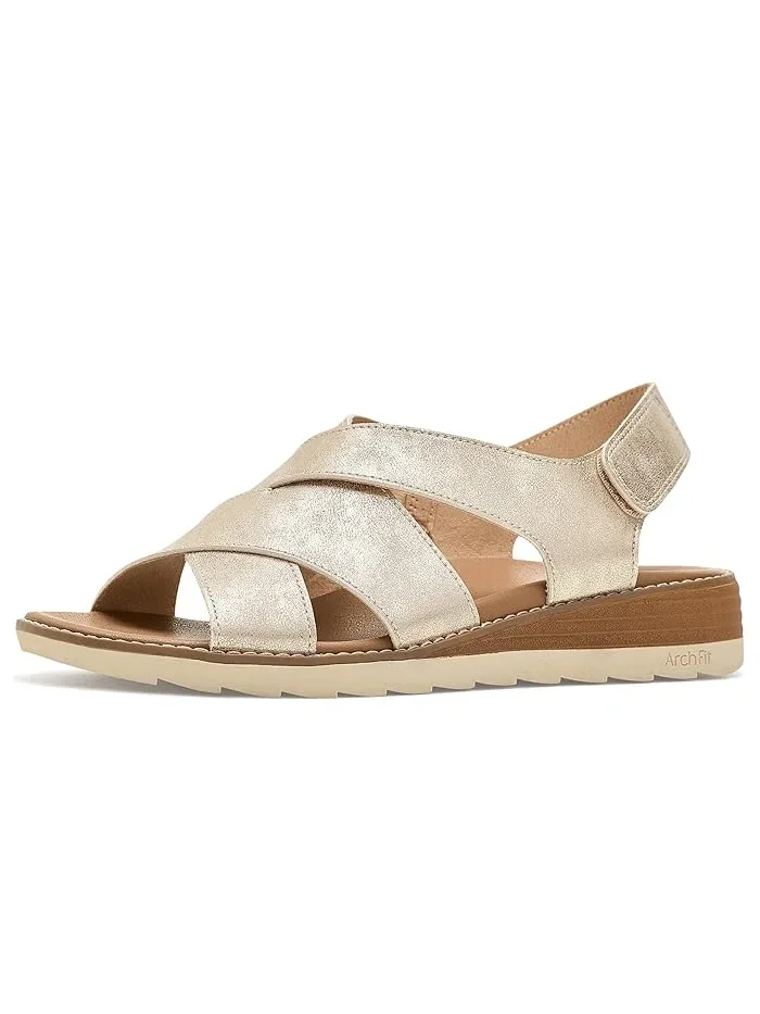 Сандалии с Arch Fit стелькой Bobs Arch Fit Oasis - Cozy Crosser BOBS from SKECHERS — изображение 1 из 4, шампань