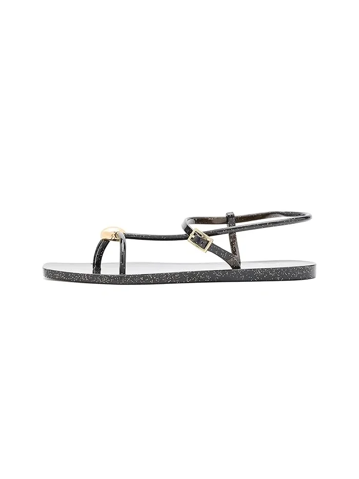 Сандалии Shells с квадратным носком Nine West — изображение 4 из 4, черный/золотистый