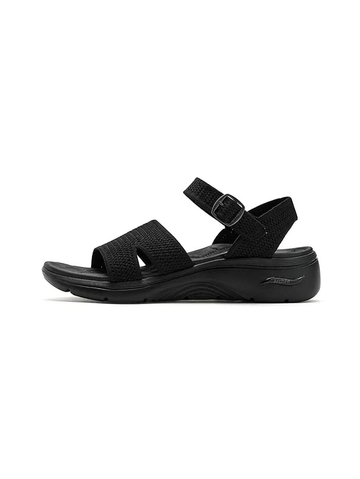 Сандалии GO WALK Arch Fit 2.0 SKECHERS — изображение 4 из 4, черный/черный