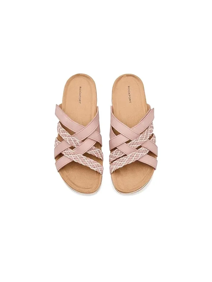 Сандалии кожаные плетеные Sedona Rockport — изображение 2 из 4, светлый розовый