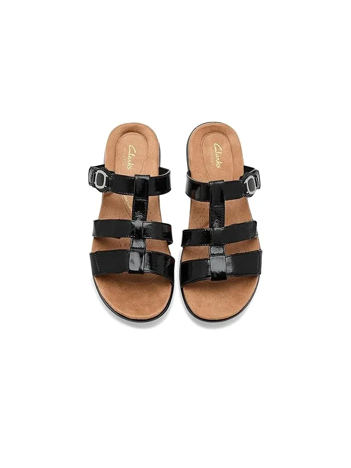 Сандалии с регулируемыми ремешками Kitly Pearl Clarks — изображение 2 из 4, черный