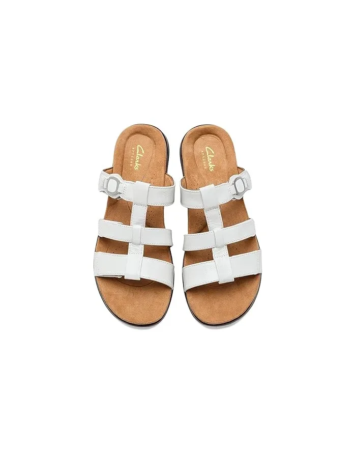 Сандалии с регулируемыми ремешками Kitly Pearl Clarks — изображение 2 из 4, белый