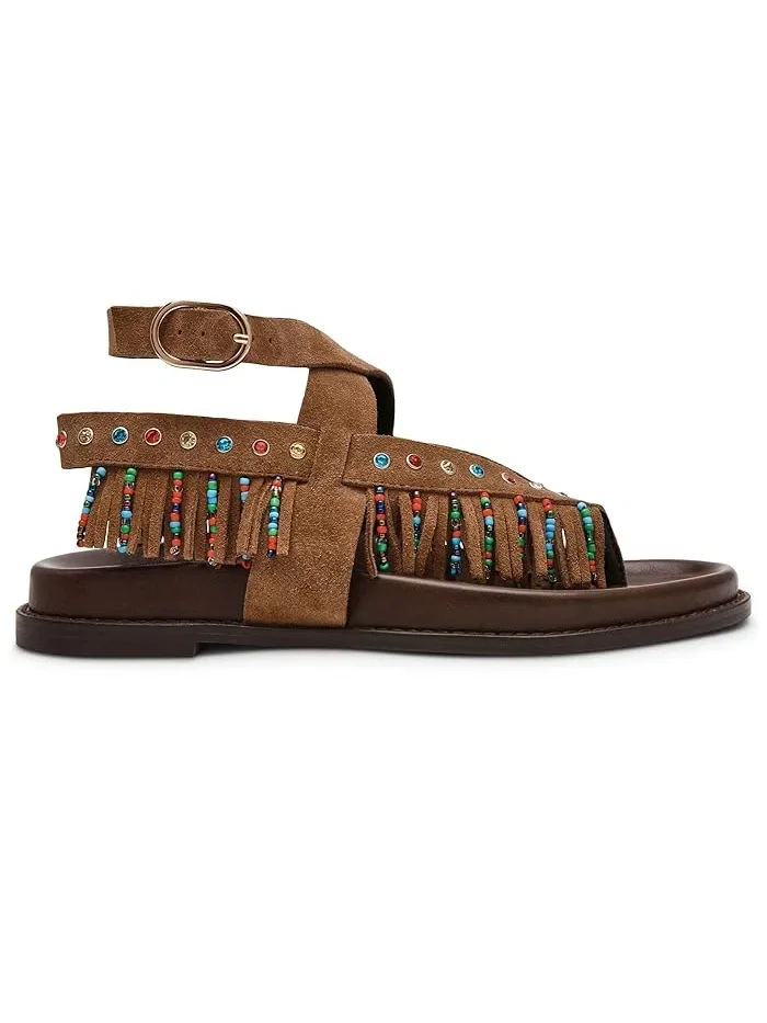 Сандалии с бахромой Wendell Steve Madden — изображение 4 из 4, коричневый