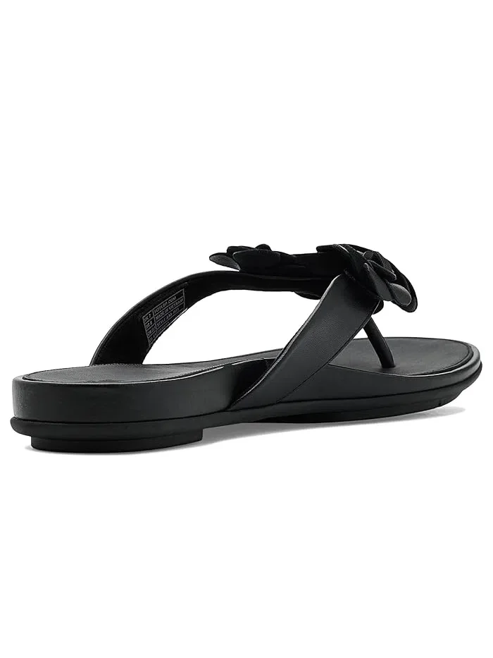 Сандалии Gracie Flower Leather FitFlop — изображение 3 из 4, черный