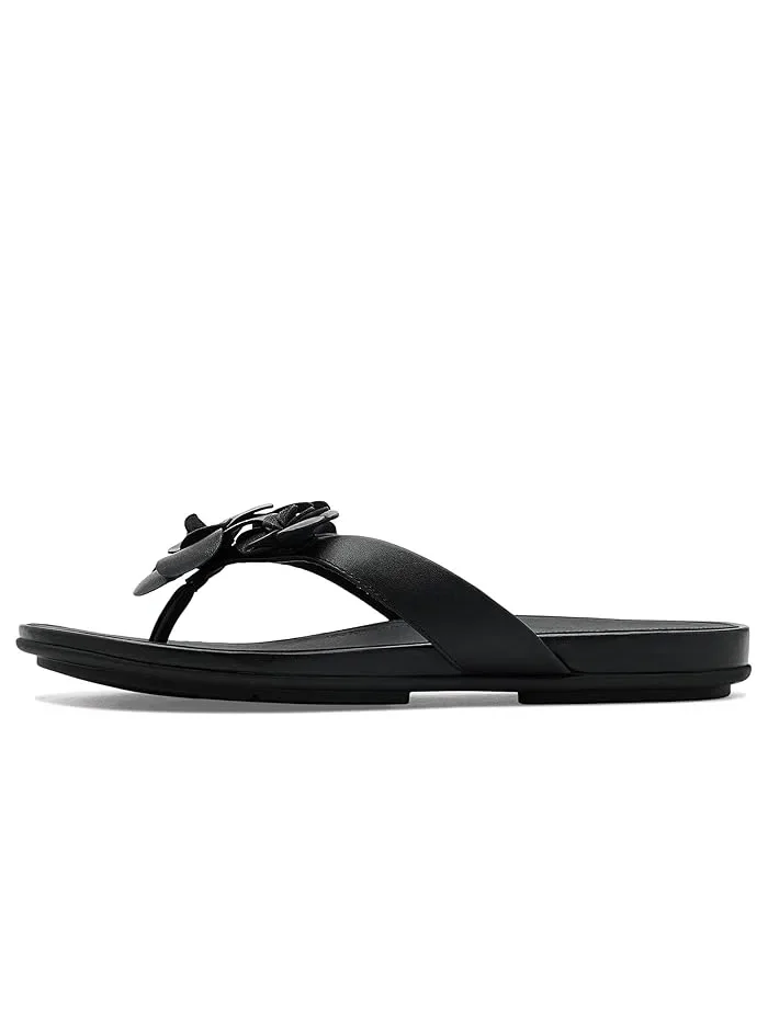 Сандалии Gracie Flower Leather FitFlop — изображение 4 из 4, черный