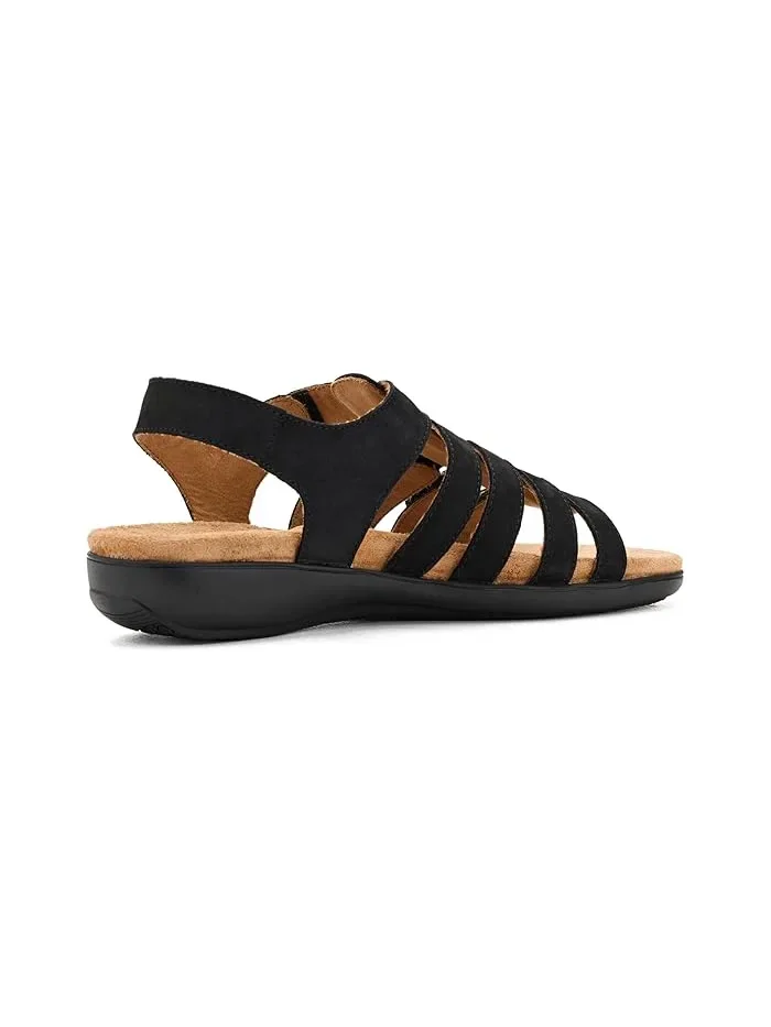 Сандалии с металлическими заклепками Rikki Studs Trotters — изображение 3 из 4, черный