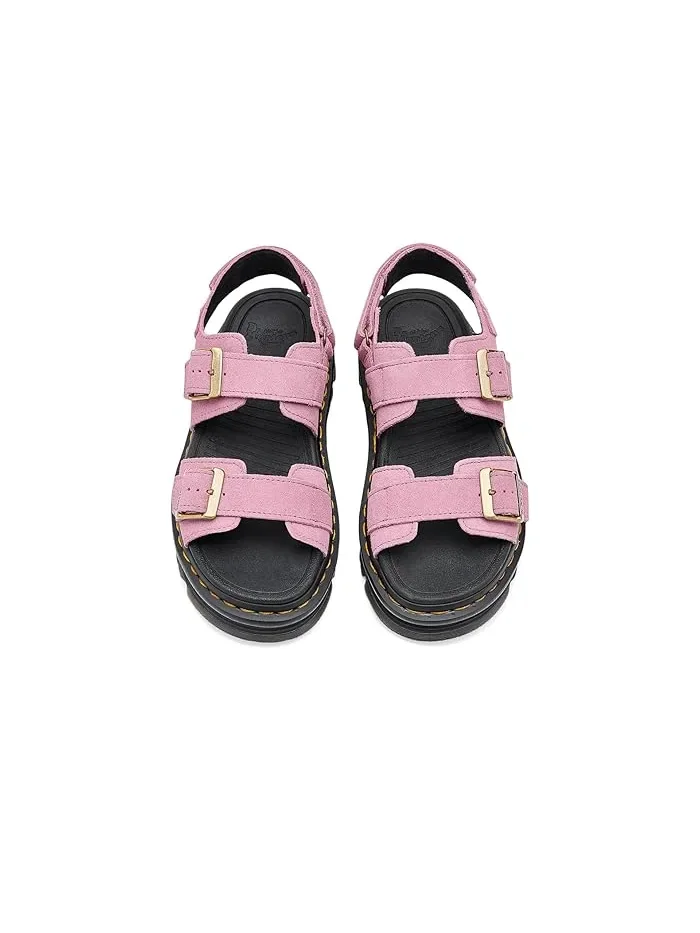 Сандалии Zebzag из замши и нубука Dr. Martens — изображение 2 из 4, розовый