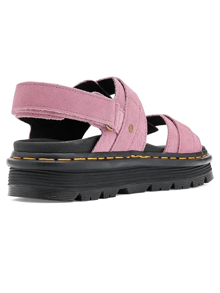 Сандалии Zebzag из замши и нубука Dr. Martens — изображение 3 из 4, розовый