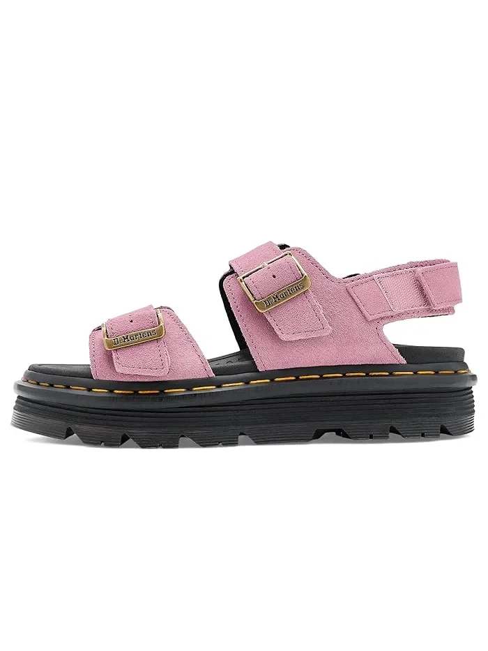 Сандалии Zebzag из замши и нубука Dr. Martens — изображение 4 из 4, розовый