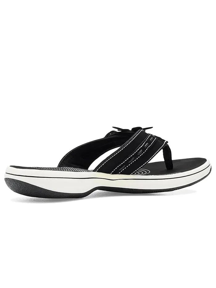 Сандалии с цветочным декором Breeze Opal Clarks — изображение 3 из 4, черный