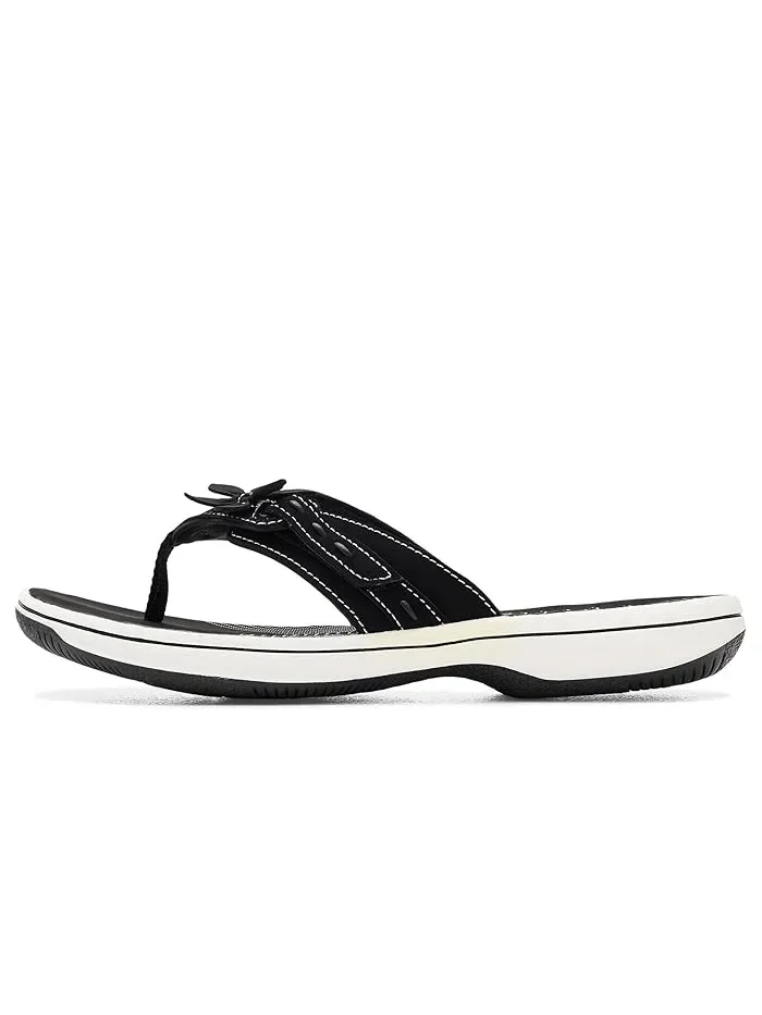 Сандалии с цветочным декором Breeze Opal Clarks — изображение 4 из 4, черный