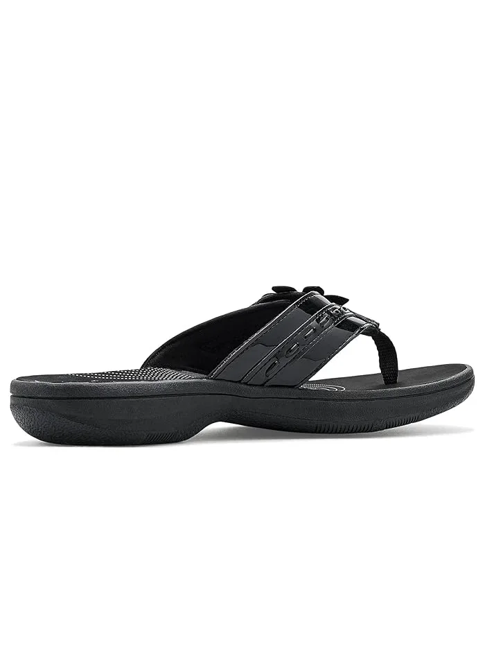 Сандалии с цветком Breeze Opal Clarks — изображение 3 из 4, черный