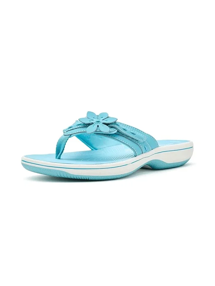 Сандалии с цветком Breeze Opal Clarks — изображение 1 из 4, синий