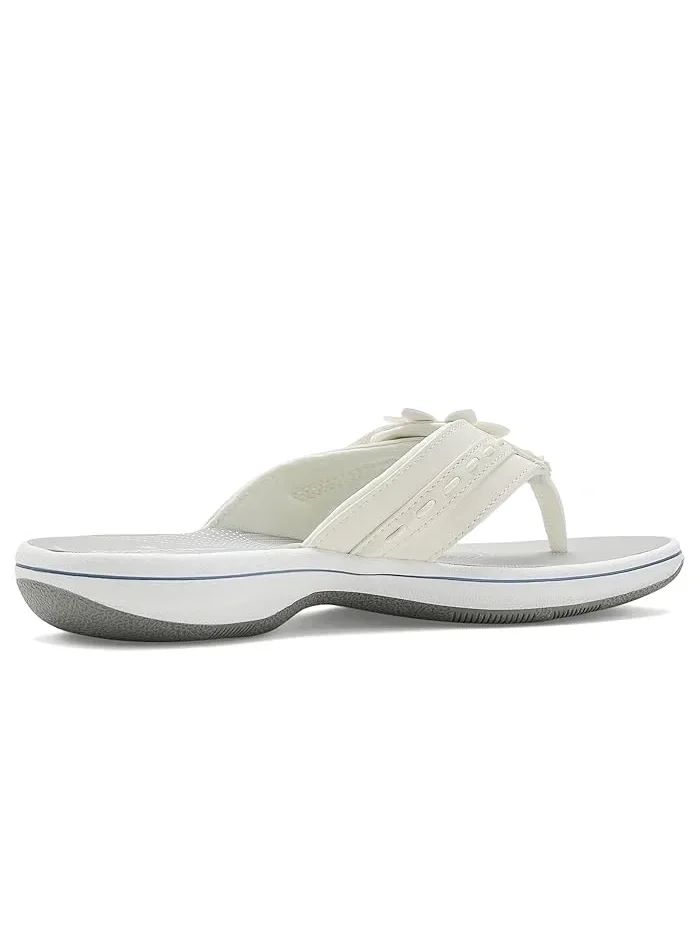 Сандалии с цветком Breeze Opal Clarks — изображение 3 из 4, белый