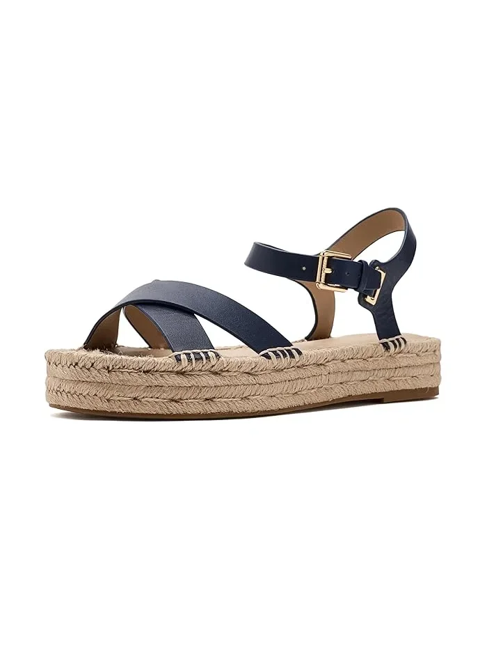 Сандалии платформа Emeryn Espadrille Lauren Ralph Lauren — изображение 1 из 4, темно-синий