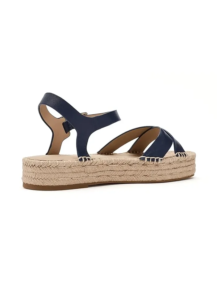 Сандалии платформа Emeryn Espadrille Lauren Ralph Lauren — изображение 3 из 4, темно-синий
