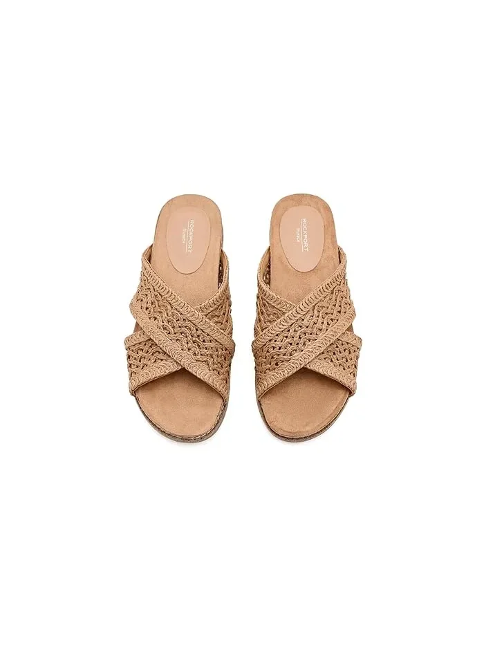 Сандалии с перекрестными ремешками Zora Rockport — изображение 2 из 4, натуральный