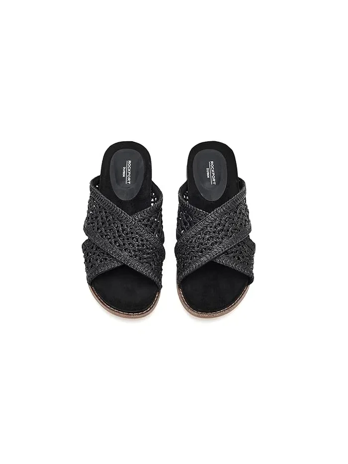 Сандалии с перекрестными ремешками Zora Rockport — изображение 2 из 4, черный