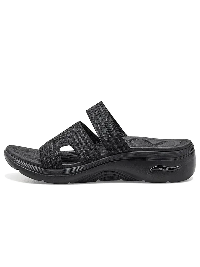 Сандалии с поддержкой свода стопы GO WALK Arch Fit 2.0 Leila SKECHERS — изображение 4 из 4, черный/черный