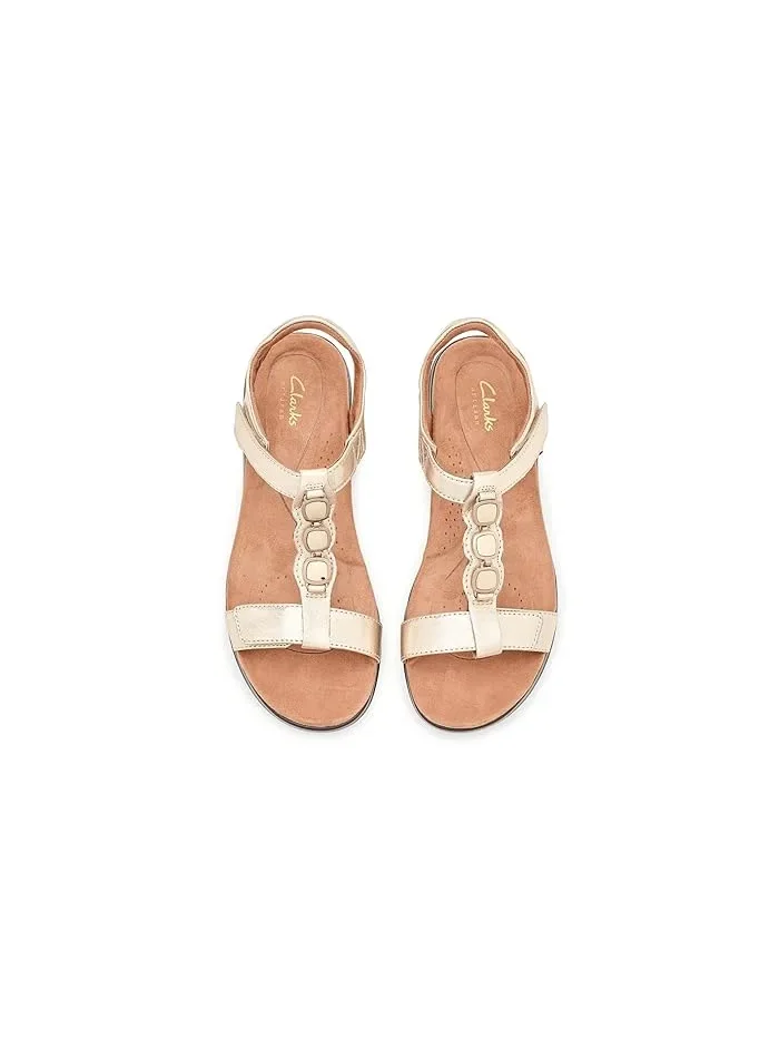 Сандалии с открытым носком Kitly Gem Clarks — изображение 2 из 4, бежевый