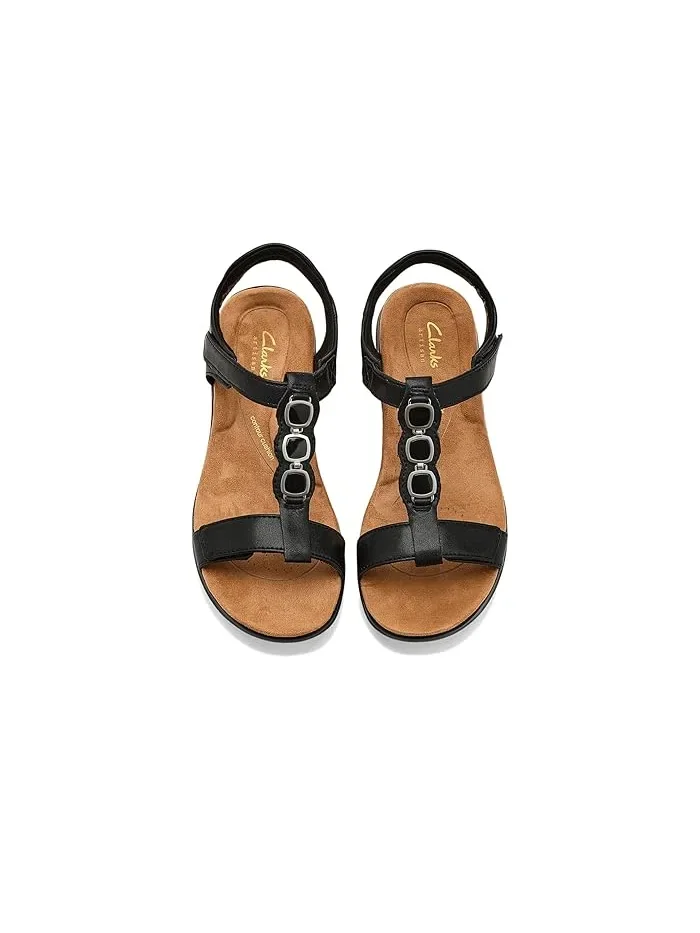Сандалии с контурной стелькой Kitly Gem Clarks — изображение 2 из 4, черный