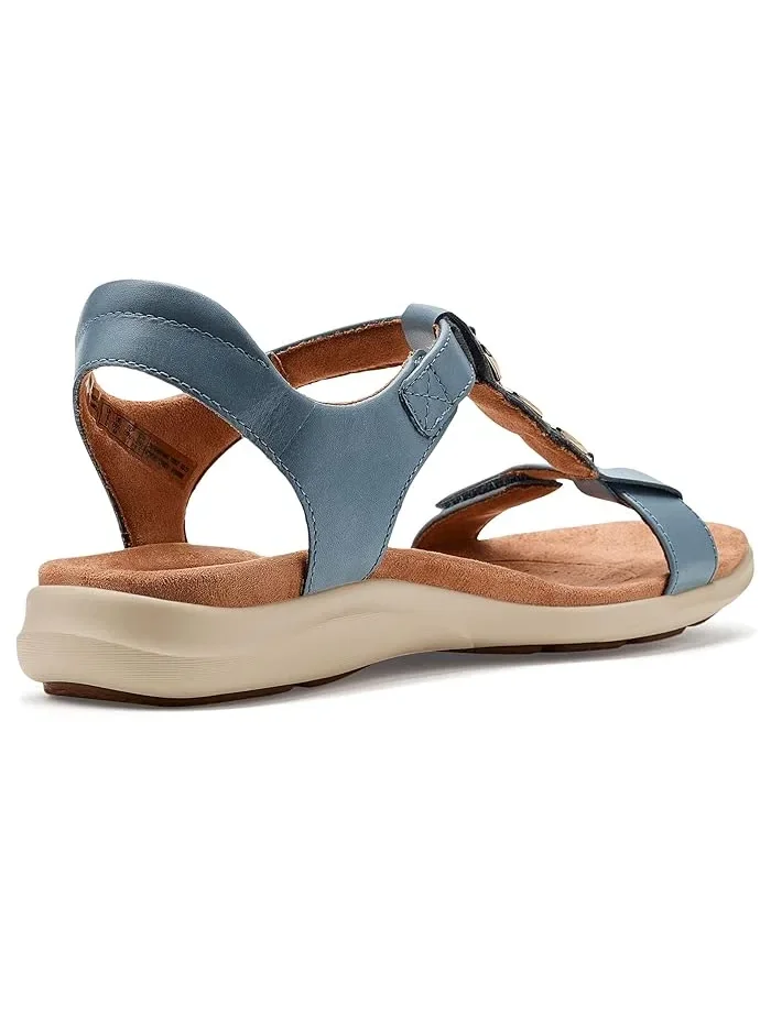 Сандалии с контурной стелькой Kitly Gem Clarks — изображение 3 из 4, джинсовый синий синий