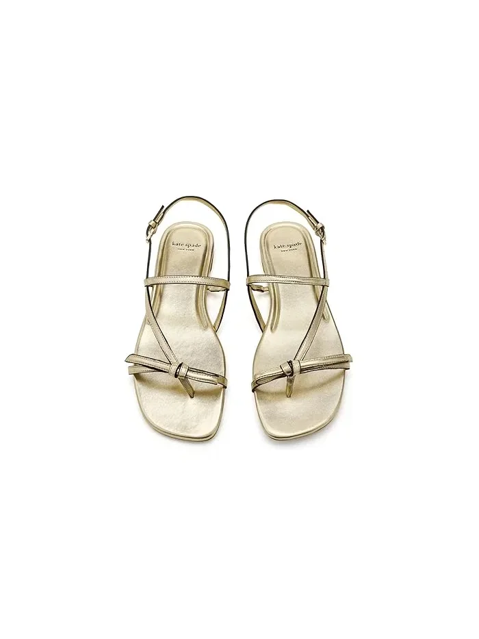 Сандалии Loop Flat Kate Spade New York — изображение 2 из 4, бледный золотистый