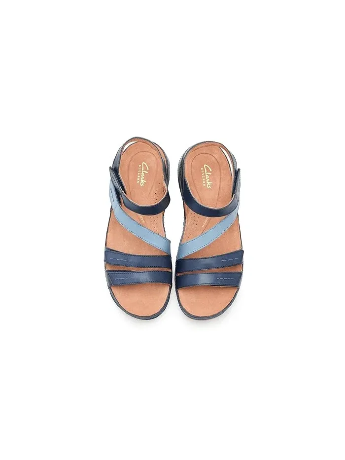 Сандалии повседневные Cecily Mix Clarks — изображение 2 из 4, синий
