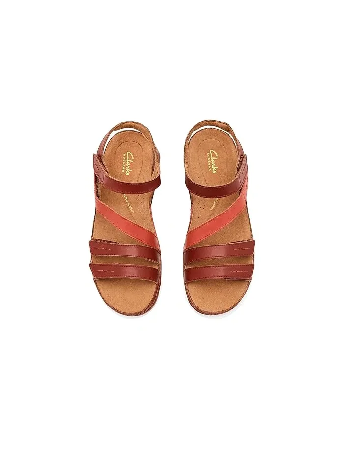 Сандалии повседневные Cecily Mix Clarks — изображение 2 из 4, оранжевый