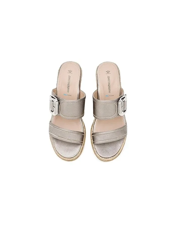 Туфли на каблуке Addison с ремешком Johnston & Murphy, Light Bronze Metallic Italian Sheepskin — изображение 2 из 4