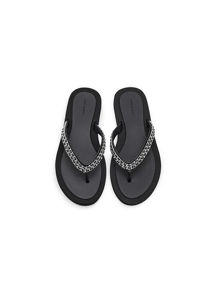 Сандалии Kira Chain Tory Burch — изображение 2 из 4, черный