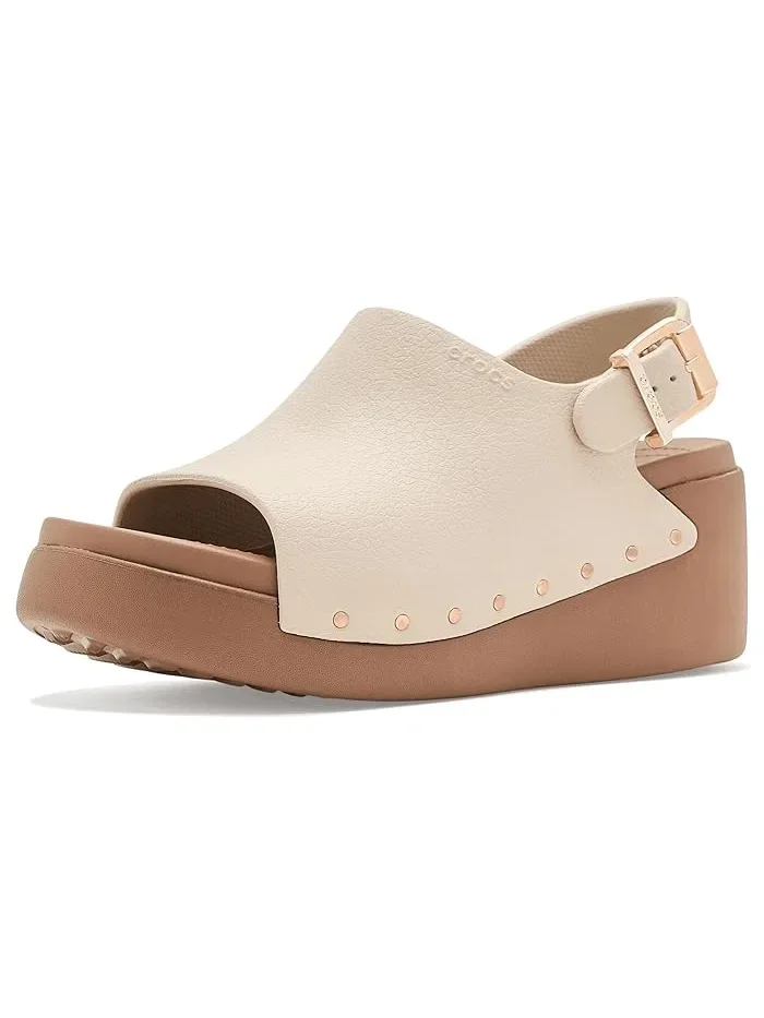 Сандалии Dylan Platform с пряжкой Crocs — изображение 1 из 4, коричневый