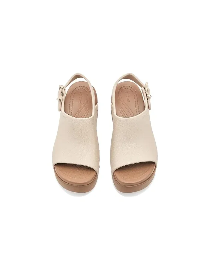 Сандалии Dylan Platform с пряжкой Crocs — изображение 2 из 4, коричневый