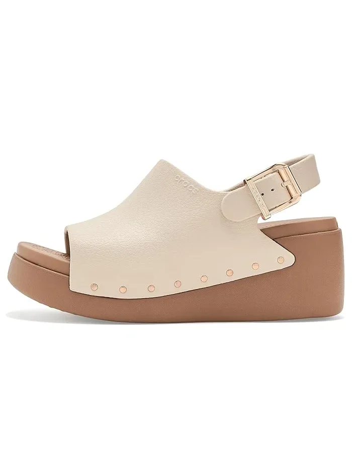 Сандалии Dylan Platform с пряжкой Crocs — изображение 4 из 4, коричневый