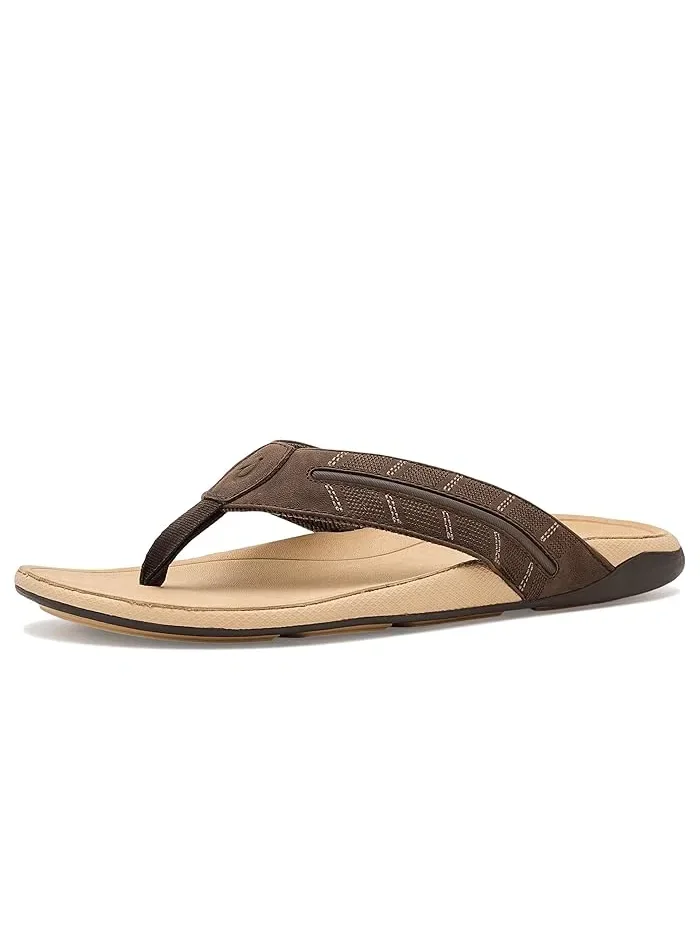 Сандалии с вышивкой Tuahine Palm OluKai