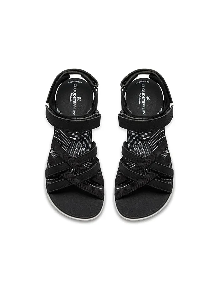 Сандалии с регулируемым ремешком Mira Shore Clarks — изображение 2 из 4, черный