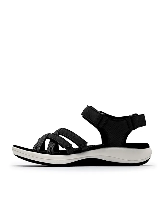 Сандалии с регулируемым ремешком Mira Shore Clarks — изображение 4 из 4, черный