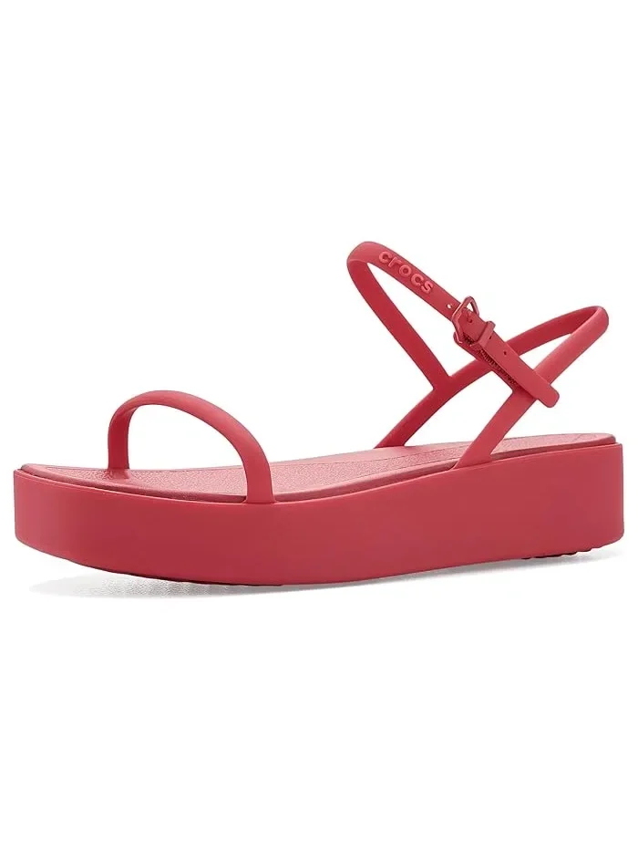 Сандалии Y-strap Platform Miami Crocs — изображение 1 из 4, розовый