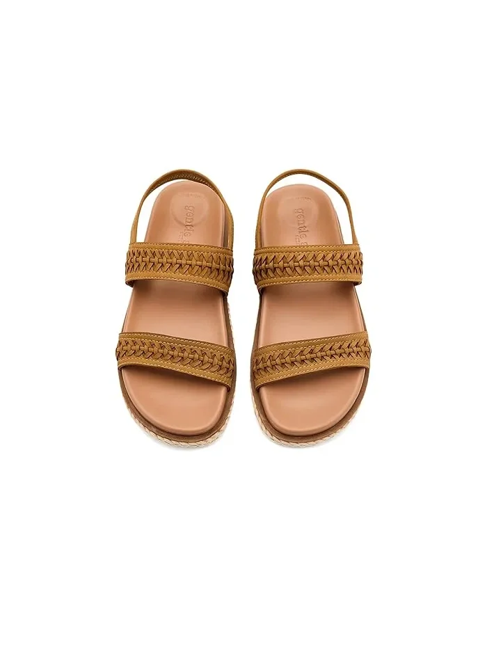 Сандалии на танкетке Nico Gentle Souls by Kenneth Cole, Wood Nubuck — изображение 2 из 4, вид древесины
