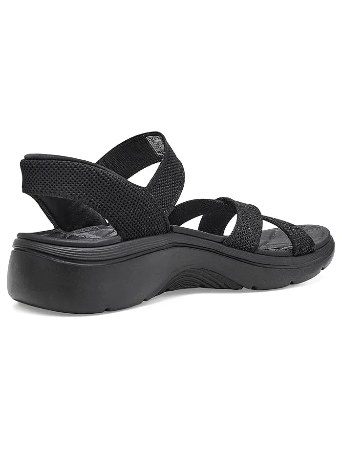 Сандалии с поддержкой свода стопы GO Walk Arch Fit 2.0 Francesca SKECHERS — изображение 3 из 4, черный/черный