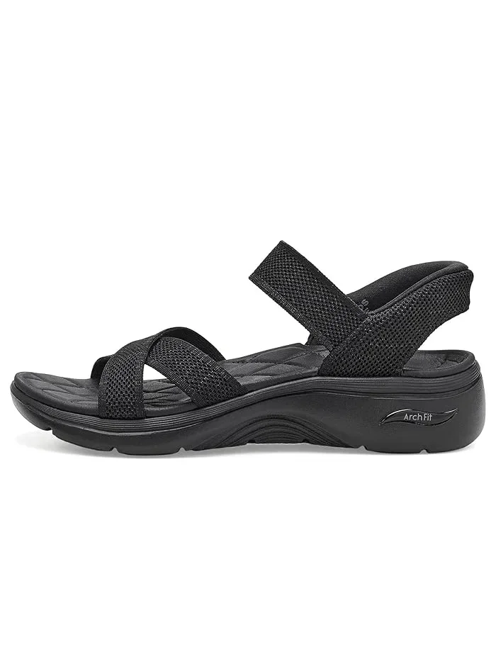 Сандалии с поддержкой свода стопы GO Walk Arch Fit 2.0 Francesca SKECHERS — изображение 4 из 4, черный/черный