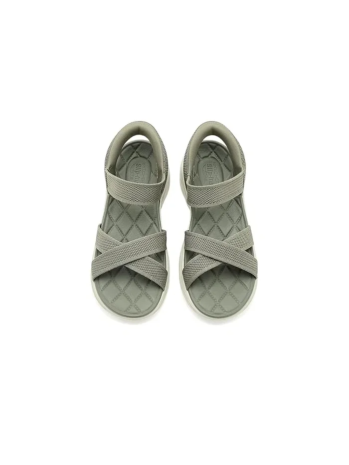 Сандалии с поддержкой свода стопы Hands Free Slip-ins GO Walk Arch Fit 2.0 SKECHERS — изображение 2 из 4, оливковый