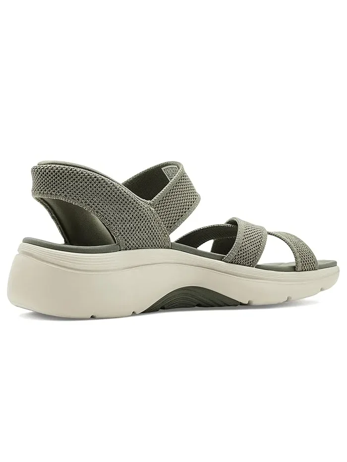 Сандалии с поддержкой свода стопы Hands Free Slip-ins GO Walk Arch Fit 2.0 SKECHERS — изображение 3 из 4, оливковый