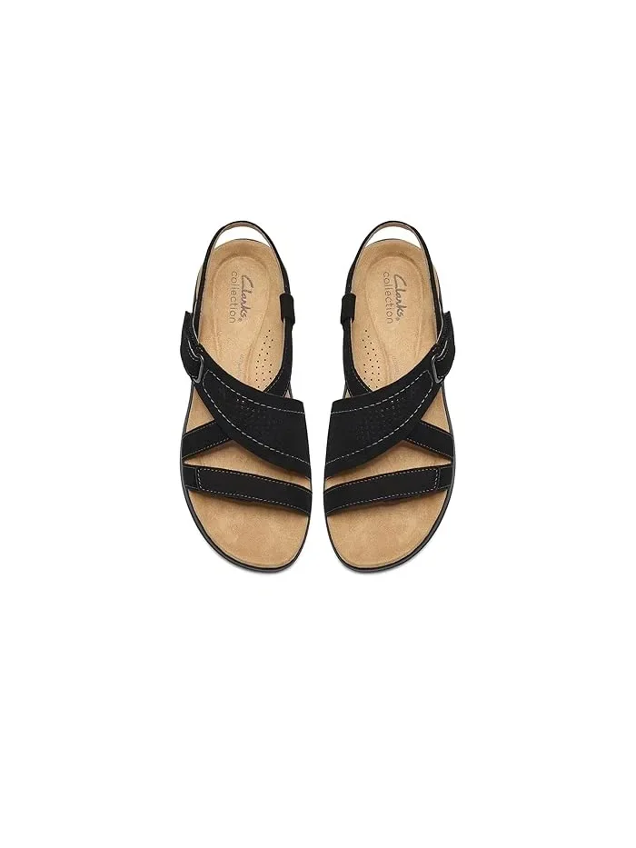 Сандалии с металлическими вставками Maelynn Gem Clarks — изображение 2 из 4, черный